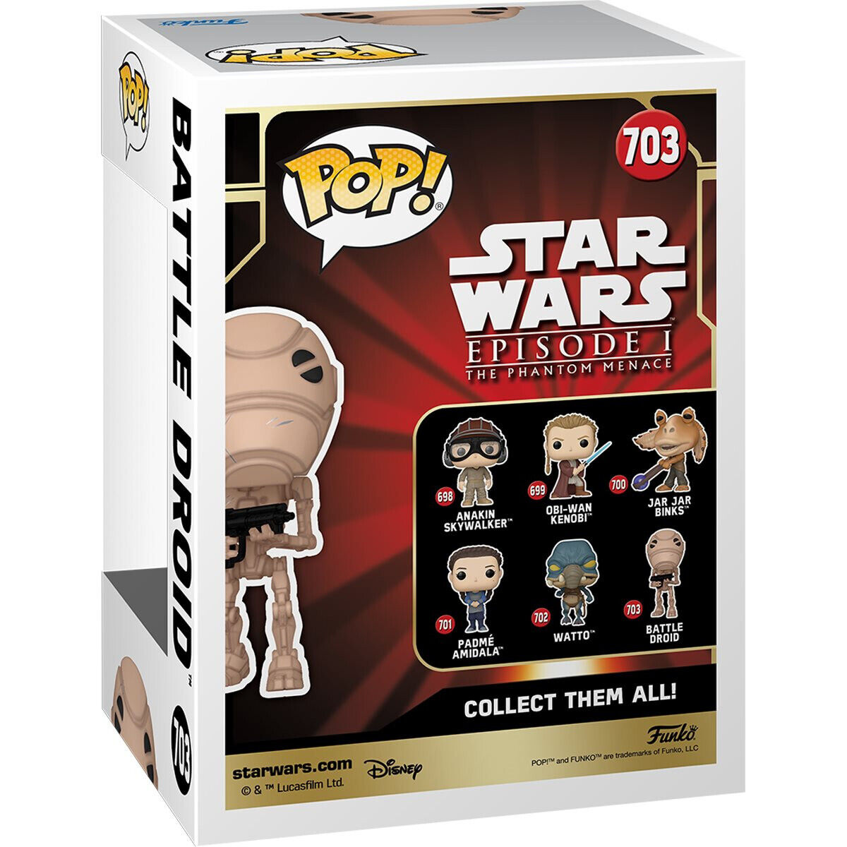 Funko POP! Star Wars: Episode 1 The Phantom Menace Anniversary Battle Droid 703